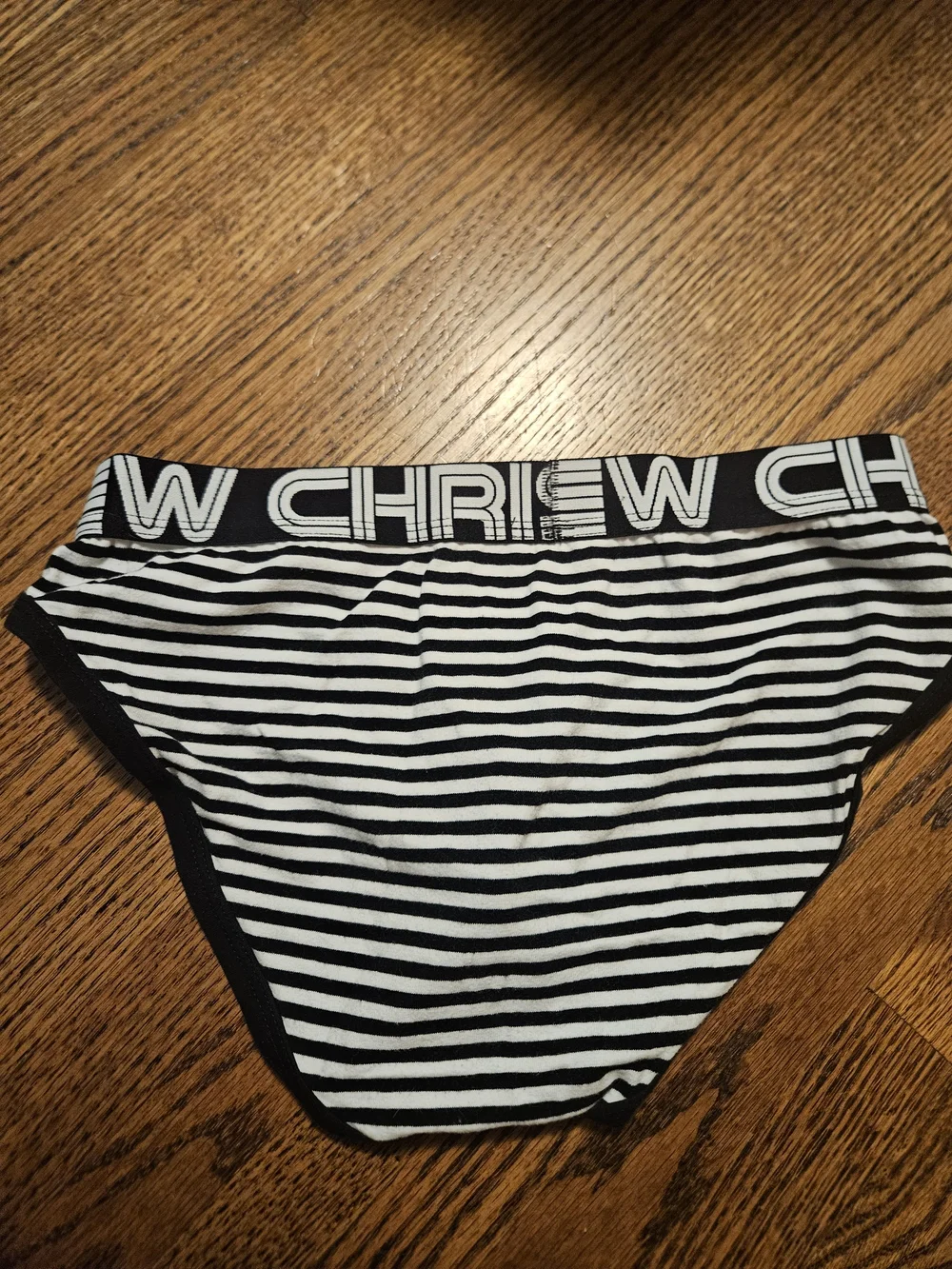 Andrew Christian Black & White Striped Men's Bikini Brief